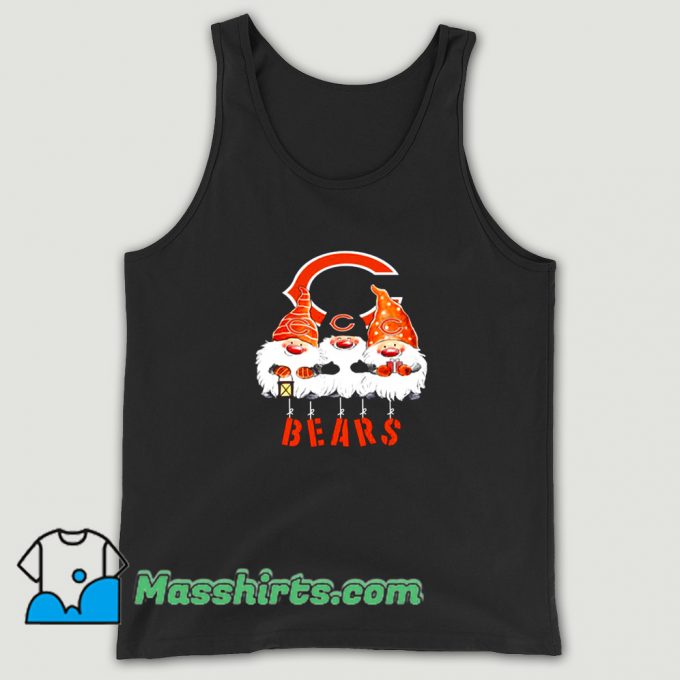 Cute Chicago Bears Santa Christmas Tank Top