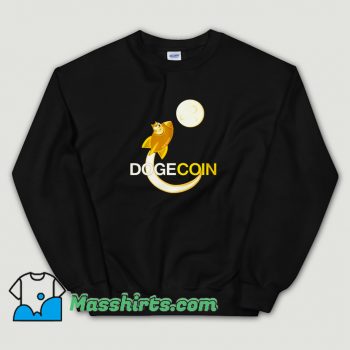 Cute Dogecoin To The Moon Sweatshirt