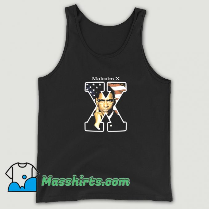 Cute Malcolm X Denzel Washington Tank Top