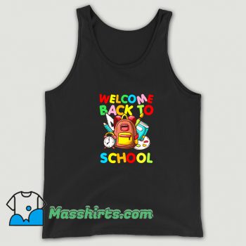 Cute Welcome Back To School Tank Top