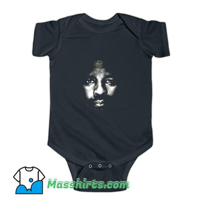 Denzel Washington Face Up Baby Onesie