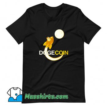 Dogecoin To The Moon T Shirt Design On Sale
