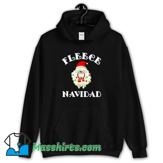 Fleece Navidad Feliz Sheep Christmas Hoodie Streetwear On Sale