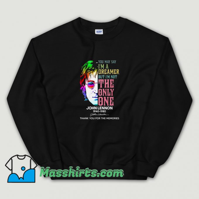 Funny John Lennon Signature Sweatshirt