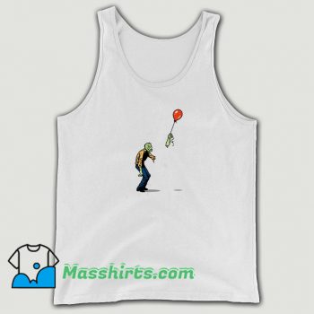 Funny Zombie And Baloon Tank Top
