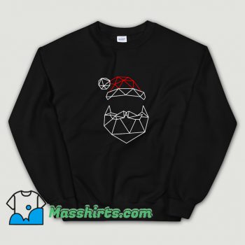 Geometric Santa Father Christmas Sweatshirt On Sale