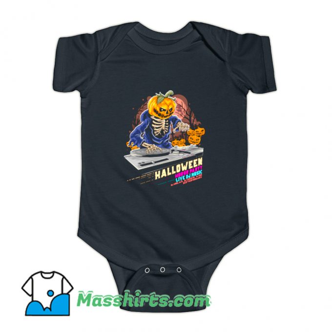 Halloween Horror Party Live DJ Music Baby Onesie