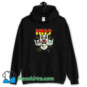 Hiss Rock Kiss Cats Music Lover Hoodie Streetwear On Sale