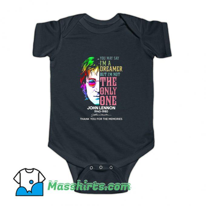 John Lennon Signature Baby Onesie