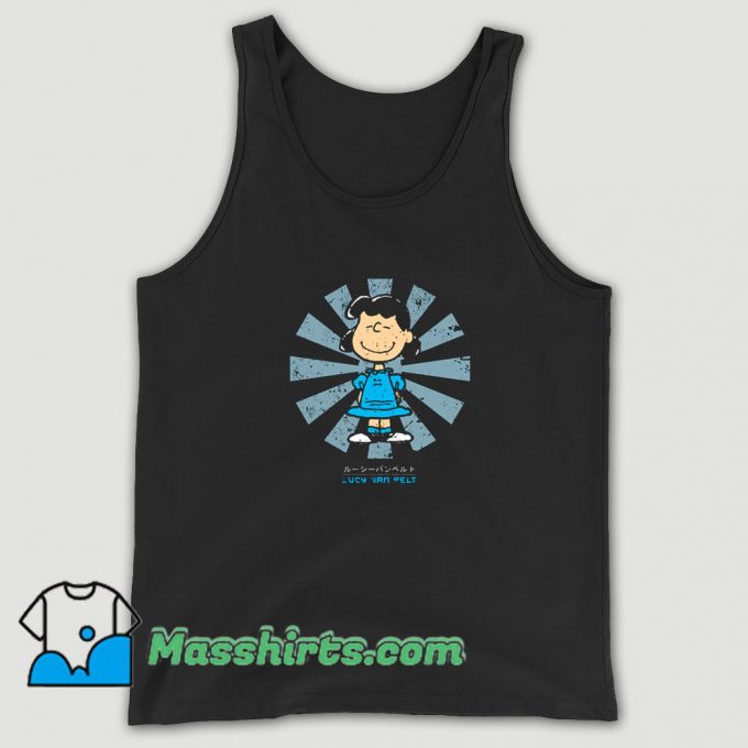 Lucy Van Pelt Retro Japanese Peanuts Tank Top