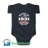 Made In Land Of The Free 1931 Baby Onesie