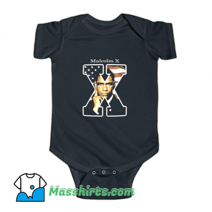 Malcolm X Denzel Washington Baby Onesie