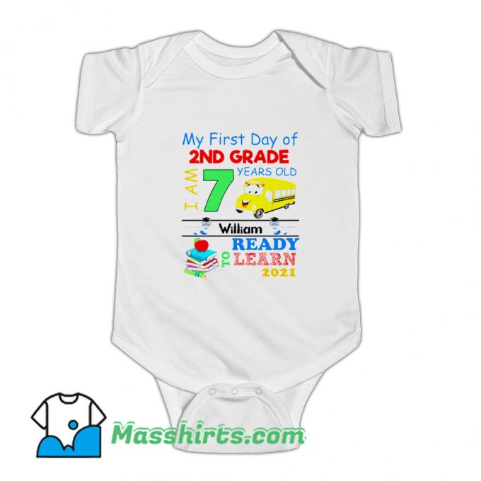 My First Day Of 2Nd Grade Baby Onesie