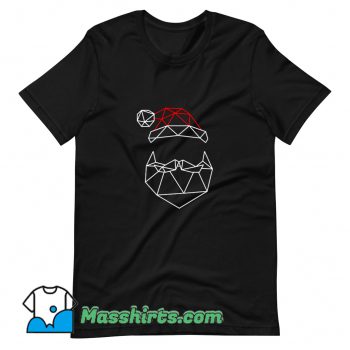New Geometric Santa Father Christmas T Shirt Design