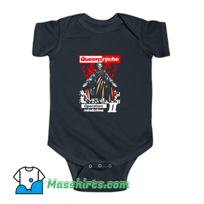 Queensryche Skull Art Baby Onesie