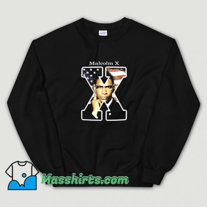 Vintage Malcolm X Denzel Washington Sweatshirt