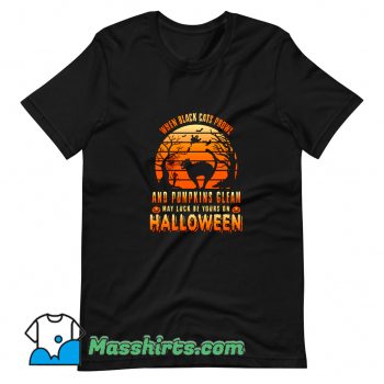 When Black Cats Prowl Nad Pumpkins Gleam T Shirt Design On Sale