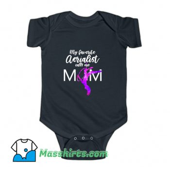 Aerial Yoga Mothers Day Baby Onesie