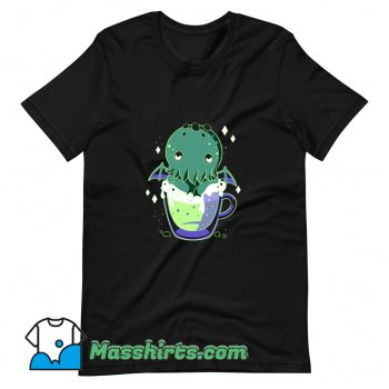 Awesome Cthulhu Sea Monster Drink T Shirt Design
