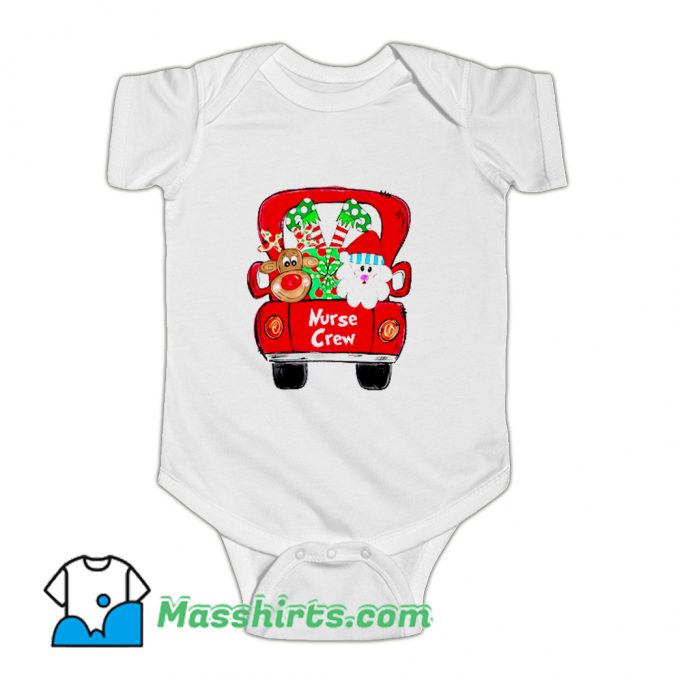 Awesome Nurse Crew Reindeer Santa Claus Baby Onesie