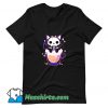 Cheap Halloween Cat Drink Coffee T Shirt Design