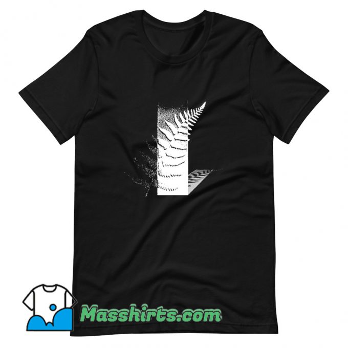 Cool Fern Shadow Flowers T Shirt Design