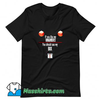 Cool Ornaments And Boxes Humor Christmas T Shirt Design