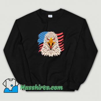 Cool Patriotic Eagle 4Th July American Flag Sweatshirt