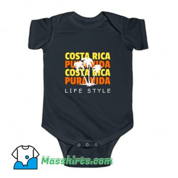 Costa Rican Costa Rica Pura Vida Baby Onesie