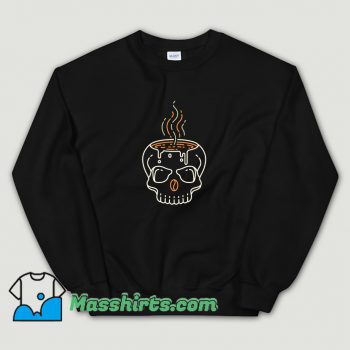 Cute Skeleton Coffee Till Death 3 Sweatshirt
