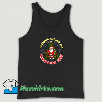 Funny Flossing Around The Christmas Tree Tank Top