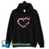 New I Love Flamingo Heart Hoodie Streetwear