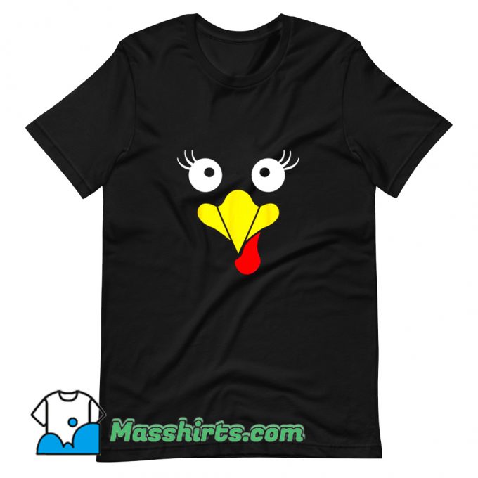 New Turkey Face Eye Lashes T Shirt Design