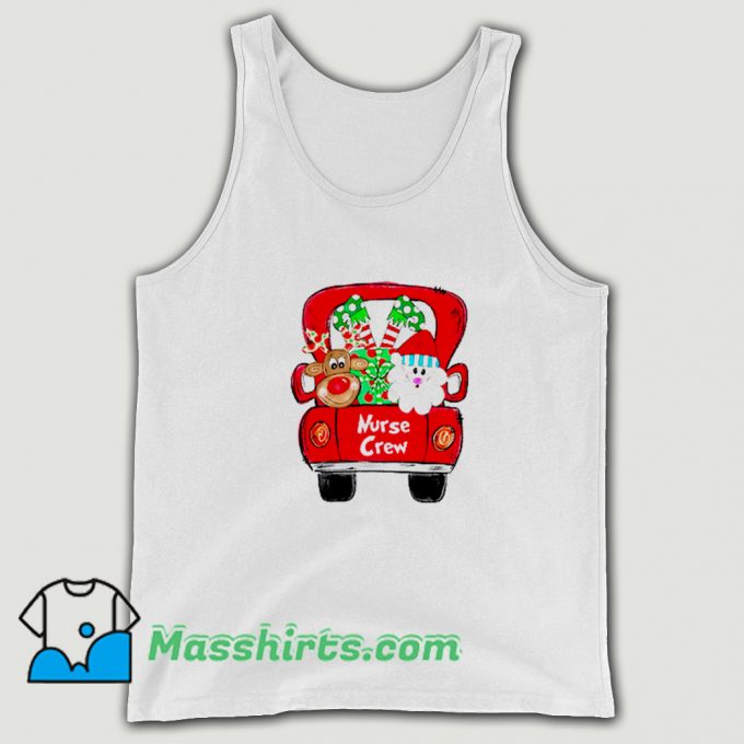 Nurse Crew Reindeer Santa Claus Tank Top