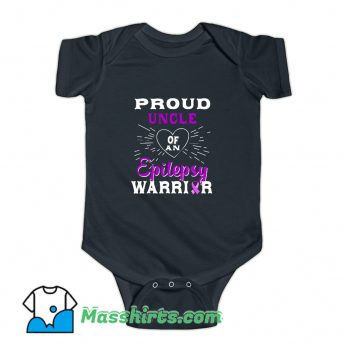 Proud Uncle Of An Epilepsy Warrior Baby Onesie