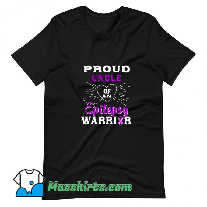 Proud Uncle Of An Epilepsy Warrior T Shirt Design On Sale