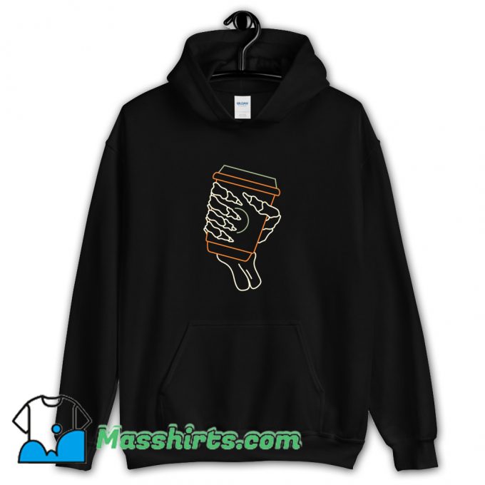 Skeleton Coffee Till Death 1 Funny Hoodie Streetwear