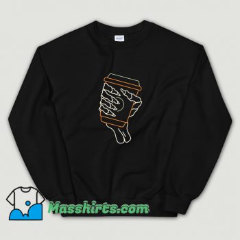 Skeleton Coffee Till Death 1 Sweatshirt