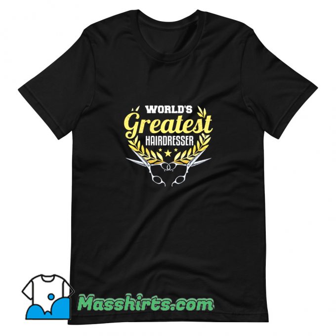 Vintage Greatest Hairdresser Hairstylist T Shirt Design