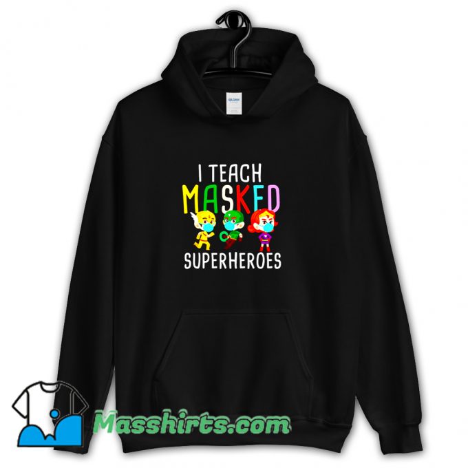 Vintage Masked Superheroes Teacher Hoodie Streetwear