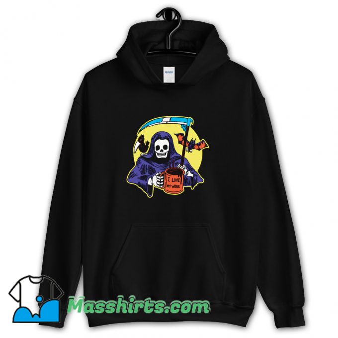 Worship Coffee I Love My Work Hoodie Streetwear On Sale