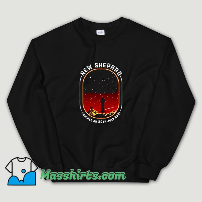 Awesome Blue Origin New Shepard Rocket Sweatshirt