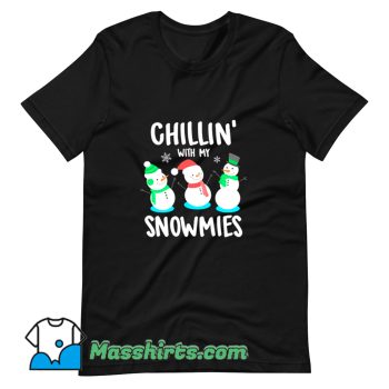 Awesome Chillin With My Snowmies T Shirt Design