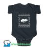 Awesome Triceratops Ugly Christmas Baby Onesie
