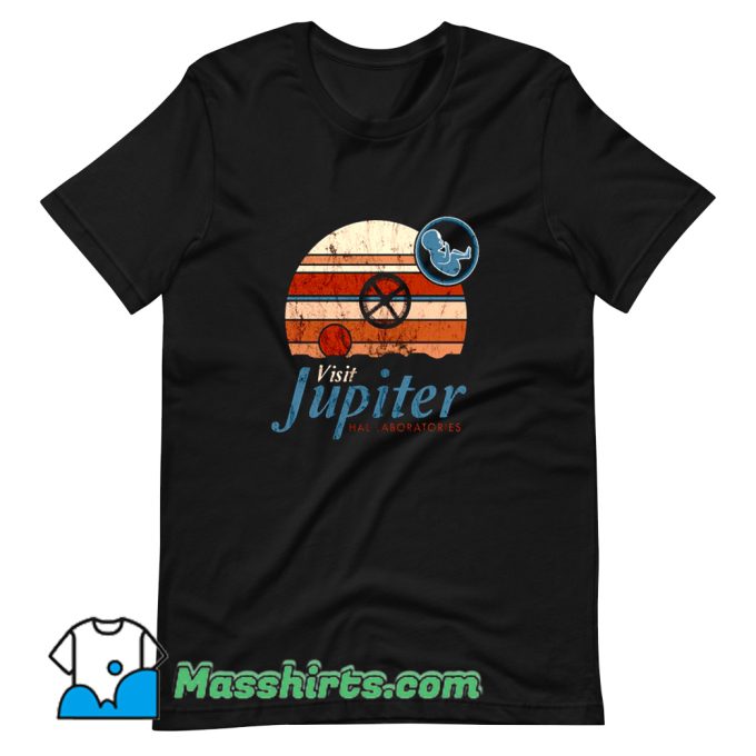 Best Visit Jupiter Retro Space Odyssey T Shirt Design