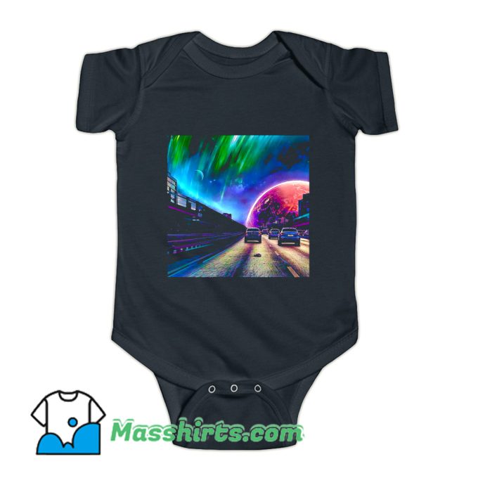 Classic Car Rush Hour Baby Onesie