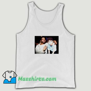 Classic Drake Evangelion Rapper With Anime Tank Top