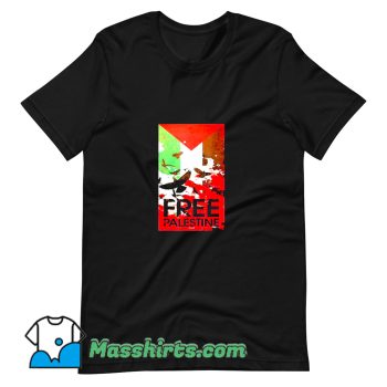 Classic Free Gaza Palestine Flag Arabic T Shirt Design