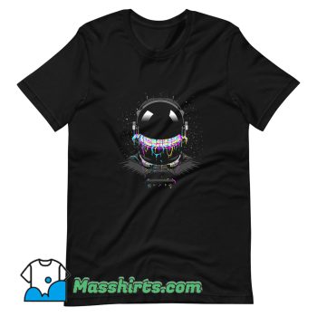 Cool Astronaut With Colorful Paint T Shirt Design