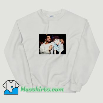 Cool Drake Evangelion Rapper With Anime Sweatshirt